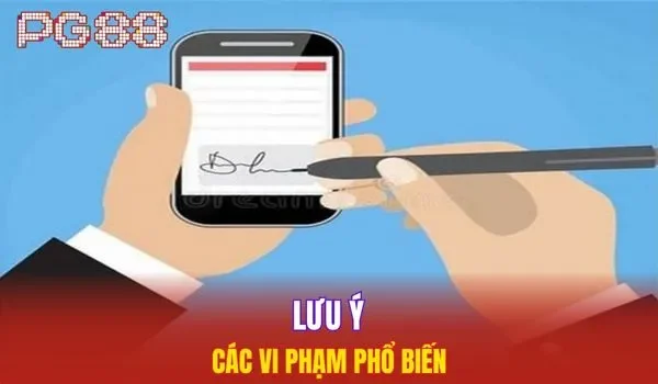 Trường hợp bị cấm tại nhà cái