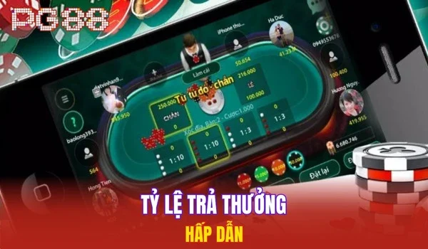 Tỷ lệ trả thưởng hấp dẫn